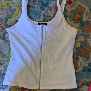 Zip up tank top